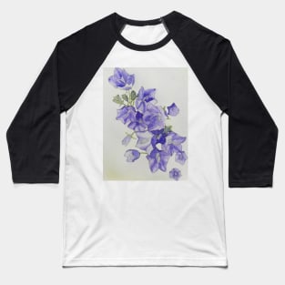 Harebells (campanula) watercolour painting Baseball T-Shirt